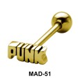 PUNK S316L Tongue Piercing MAD-51